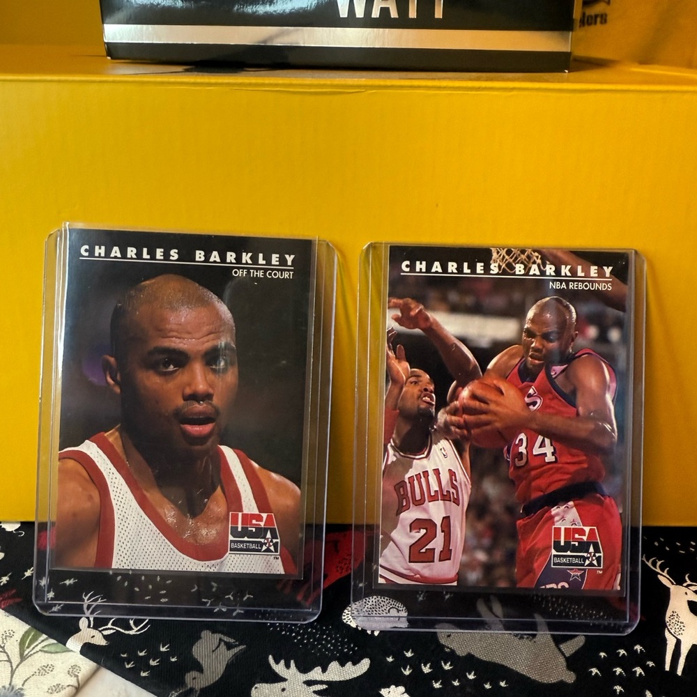 Charles Barkley SkyBox 1992 USA Basketball Chicago Bulls Sports cards 5&9